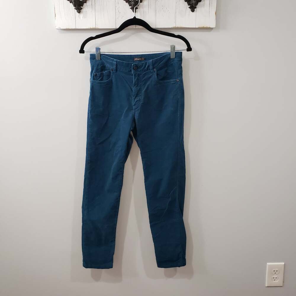 J.McLaughlin Teal Blue Corduroy Slim Fit Pants Size 2